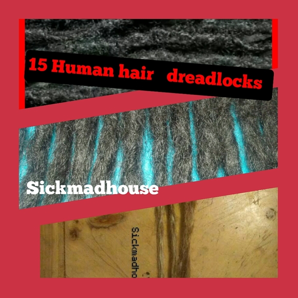 15 Human Hair Dreadlocks Extensions - Picture 1 of 1